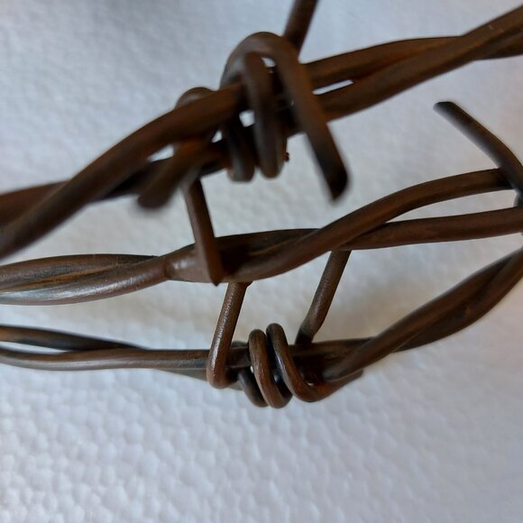 Barbed Wire Cowboy girl western Wreath 12" Metal Spur Holly Rustic Farmhouse - Picture 12 of 16